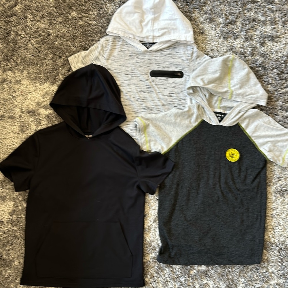 Boy hooded short sleeve tees bundle